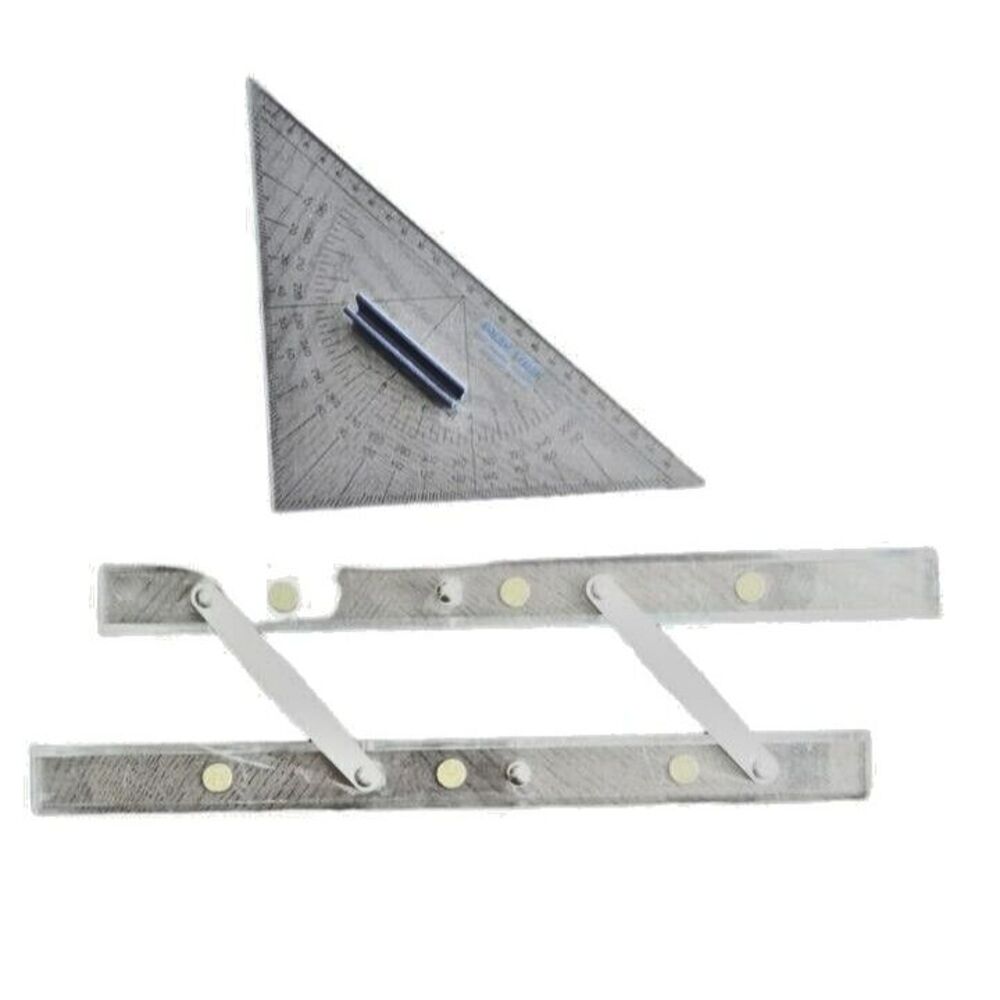 Baker Lyman‎ 2800MH Protractor Triangle & C-Thru Parallel Ruler Navigation Set